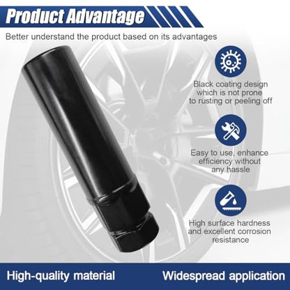Large 6 Spline Tuner Lug Nut Key - Aftermarket Splines Lug Nut Socket Key Tool Car Wheel Lock Removal Tool Replacement for 21mm (13/16") and 22mm (7/8") Hex Socket Wrench (6Spline-L) - size: 6Spline-L
