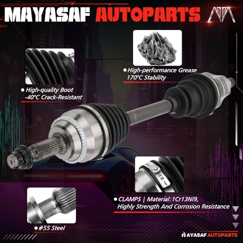 66-5218 Front Driver Side CV Axle Shaft Assembly - size: 66-5218