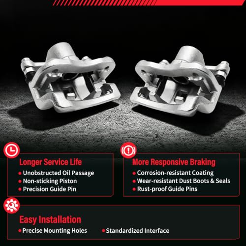Rear Brake Calipers Compatible with Hyundai Sonata [ 2008-2010 ] - size: Rear Sonata 2008-2010