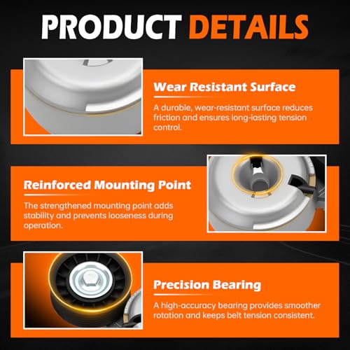 GAHA 38102 Belt Tensioner Pulley Assembly, for Ford Ranger 1994–2000 - size: ZZM515980