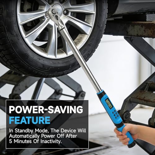 DISEN 1/2" Digital Torque Wrench 17-340Nm 4 Mode Alert 5 Unit ±2% Accuracy - size: 1/2-inch