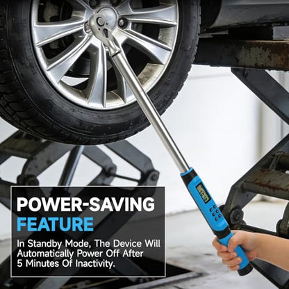 DISEN 1/2" Digital Torque Wrench 17-340Nm 4 Mode Alert 5 Unit ±2% Accuracy - size: 1/2-inch