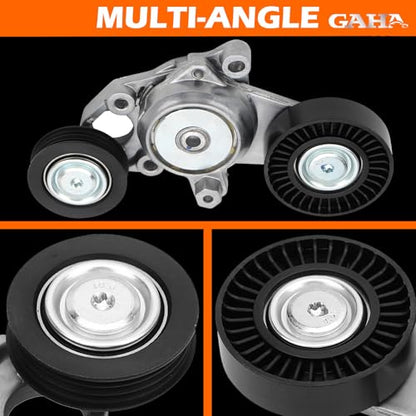 GAHA Belt Tensioner Assembly with 2 Pulleys for Toyota Camry 2010-11 2.5L - size: 166010V010