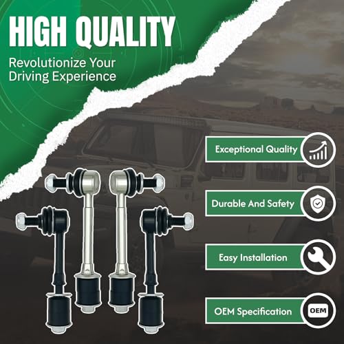 K90681 K90619 4Pcs Front Rear Stabilizer Sway Bar End Links Compatible with Toyota 1996 1997 1998 1999 2000 2001 2002 4Runner - size: K90619&K90681-4PC