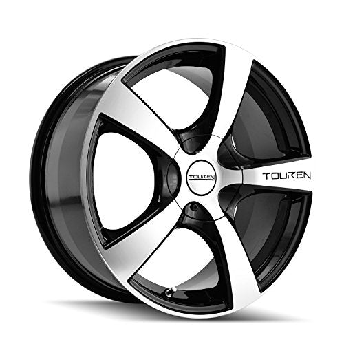 TR9 16x7, 볼트 패턴: 5x110/115, 오프셋: 42, 블랙/가공 페이스/가공 립, 1개 세트