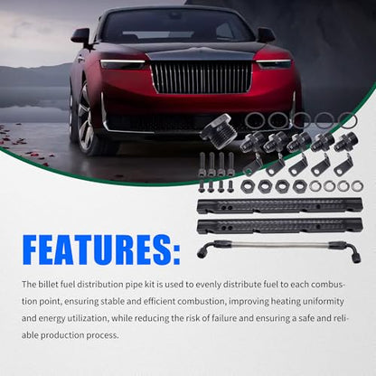 Billet Fuel Rail Kit Fits LS1 LS6 Intake Manifold 6AN W/Hardware