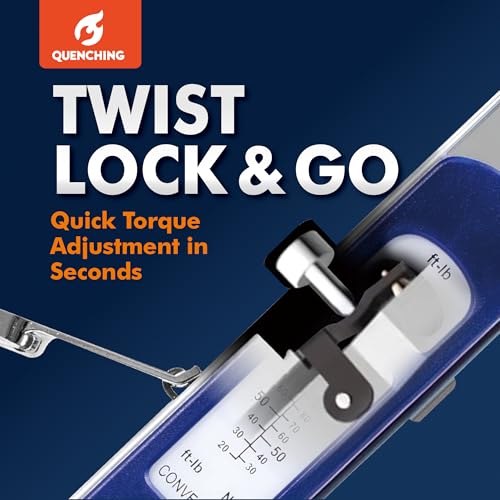 QUENCHING Split Beam Torque Wrench Set 3/8" & 1/2" Drive, 20–250 ft-lb, ±4% Accuracy, No Reset Required, Precision Torque Tool for Automotive Technicians, Lug Nuts & Suspension Work - size: 1/2"DR. 40-250 FT-LB + 3/8"DR. 20-100 FT-LB