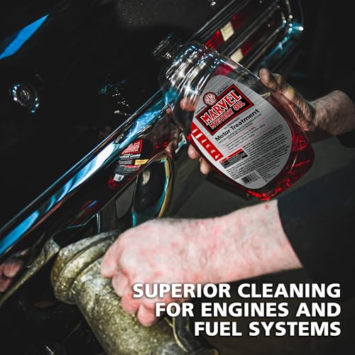 Marvel Mystery Oil 53436 Motor Treatment, Engine Oil & Fuel Treatment Additive, Cleans and Lubricates Fuel System, Prevents Leaks, Improves Engine Performance and Fuel Economy, 48 oz. (Pack of 2) - size: 48 Fl Oz (Pack of 2)