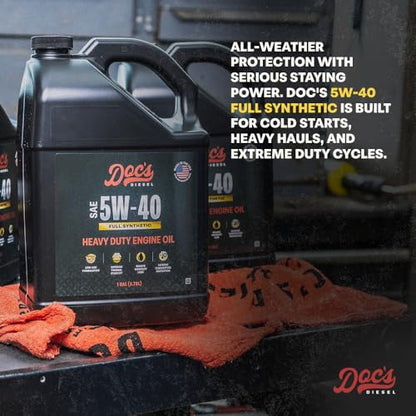 Doc's Diesel 5W-40 Full Synthetic Heavy Duty Oil, Cold Start, 192 Gal Skid - color: Full Synthetic 5W-40, size: 192-Gallon Skid