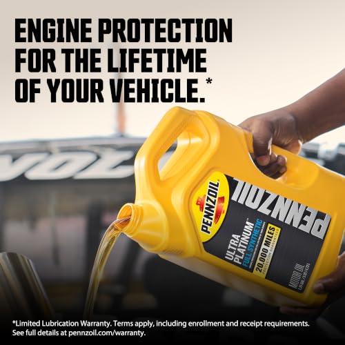Pennzoil Ultra Platinum Full Synthetic 5W-20 Motor Oil, 1 Quart - size: 1 Quart, style: Single