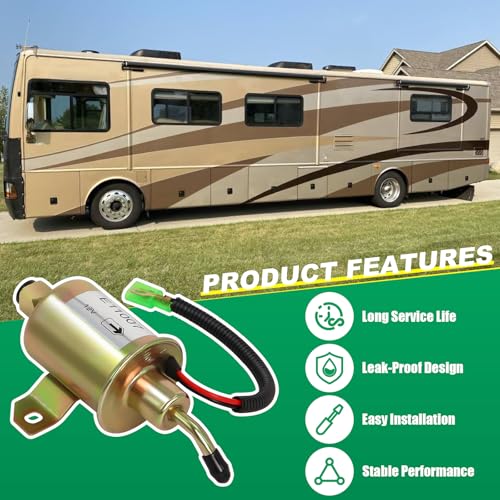 Podoy 149-2311 12V Electric Fuel Pump Compatible with Onan Cummins 4000 4KW