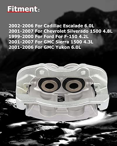 cciyu Rear Left & Right Disc Brake Calipers w/Bracket 18-B4764 18-B4765 - size: Rear[18-B4764+18-B4765]