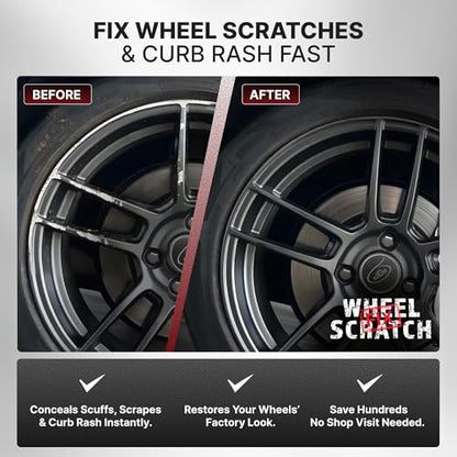 Wheel Scratch Fix® Anthracite Rim Touch Up Paint Wheel Scratch Repair Kit - color: Gray - Anthracite - Kit