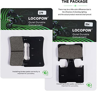 LOCOPOW Front Rear Brake Pads for 2004 2005 2006 Suzuki GSXR 1000 2004 2005 Suzuki GSXR 600 750