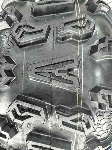 AT25X10-12 ATV Tires ATV＆UTV Trail Sand Off-Road Tires 25X10-12, All Terrain Tires16mm Tread Depth 25X10X12-6 PR, Tubeless 2PCS - size: DAV111 25X10-12