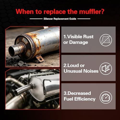409 Stainless Steel Exhaust Resonator & Muffler Pipe System - size: 1997-2001 CR-V 2.0L L4