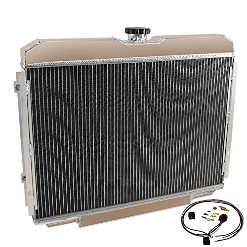 3Row Radiator Shroud Fan Relay For 1967-1970 FORD MUSTANG/MERCURY COUGAR V8 24"
