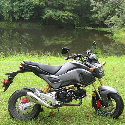 Mokuo Motorcycle Fairing Kits Compatible with Honda Grom MSX 125 2017-2020,Black Color - style: Black