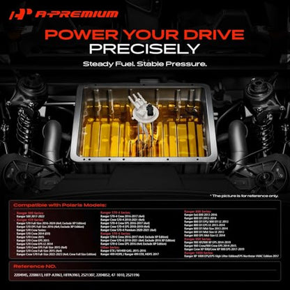 A-Premium Electric Fuel Pump Module Assembly Compatible with Polaris Ranger