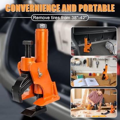 Manual Tire Bead Breaker Tool for Tire Removal, 38"-42" Bead Breaker,Orange