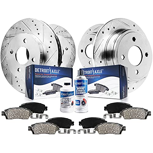 Detroit Axle - Brake Kit for 1993-1997 Honda Civic Del Sol, 1992-1995 Civic - size: 10PR250039/kit