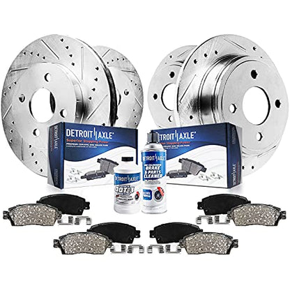 Detroit Axle - Brake Kit for 1993-1997 Honda Civic Del Sol, 1992-1995 Civic - size: 10PR250039/kit