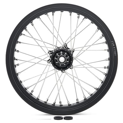 TOFR 17"x3.5" 17"x4.25" Spoked Wheels Rims Hubs for Surron Ultra Bee Black - color: Black, size: 17" Front 17" Rear