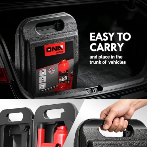 DNA Motoring 2 Tons Hydraulic Car Bottle Jack, Red, 4000 lbs Capacity - color: red, style: 2 ton