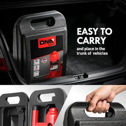 DNA Motoring 2 Tons Hydraulic Car Bottle Jack, Red, 4000 lbs Capacity - color: red, style: 2 ton