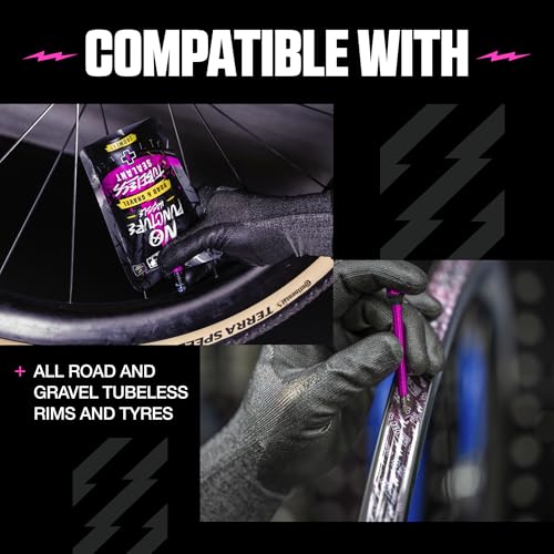 Muc-Off Ultimate Tubeless Setup Kit, Road/Gravel, 21mm Tape, 44mm Valve - style: Road/Gravel 44mm