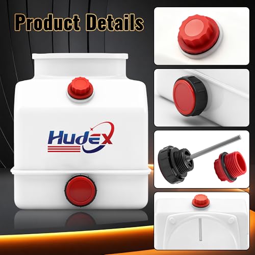 3 Quart Poly Power Unit Reservoir for Hydraulic Systems, Polyethylene Flat Bottom Utility Fluid Tank for Dump Trucks Trailers RVs Boats - size: 3 Quart