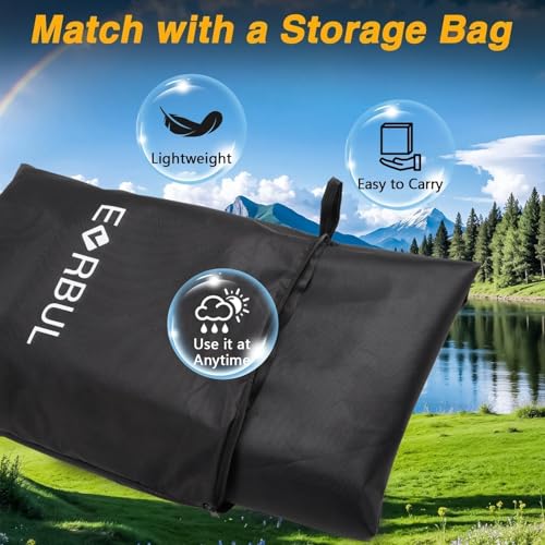 EVRBUL Universal All Season Motorcycle Cover Heavy Duty 420D Outdoor Motorbicycle Sun Cover Protection Moped Cover with Lock-Holes Night Reflective & Storage Bag Fits up to 96.5" Motorbike Vehicle