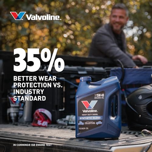 Valvoline Heavy Duty Synthetic Blend 15W-40 Diesel Engine Oil 1 Gallon - size: 1 Gallon, style: Synthetic Blend