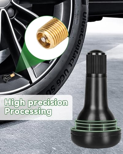 50Pcs TR415 Snap-in Tubeless Tire Valve Stems, Fits 0.625" Rim Holes - size: TR415