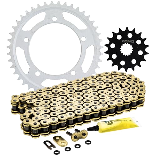NICHE Drive Sprocket Chain Combo for Suzuki Hayabusa GSX1300R Front 18 Rear 43 Tooth 530 X-Ring 118 Links - size: X-Ring Chain