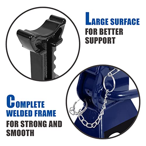 TCE 3 Ton Steel Double Locking Jack Stands, 3 Ton Car Jack with Wide Base - size: 3 Ton (6,000 lb)