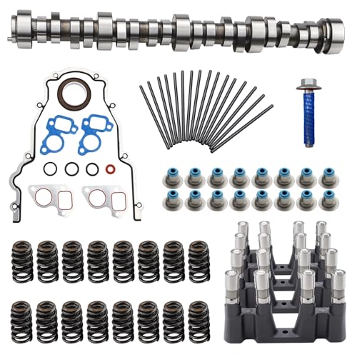 E1840P Sloppy Mechanics Stage 2 Camshaft Lifter Kit Fit for 1997-2007 GM Chevy LS1 V8 4.8L 5.0L 5.3L 6.0L 6.2L LS1 LS2 LS6 LQ4 LQ9 Cam Kit Gen Ⅲ/Ⅳ mit Stage 2 Cam/Lifters/Springs/Trays/Pushrods