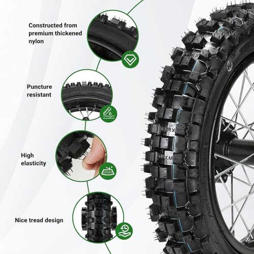 12" Rear Wheel 80/100-12 3.00-12 Dirt Bike for 110cc 125cc SSR SR125