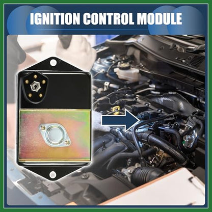 Motoforti Ignition Control Module, Inner Ignition Module Control Unit No.1230938 for Dodge B Van 1972-1978 for Dodge CB300 1974-1978 ABS Black, 1 Pc Long-lasting