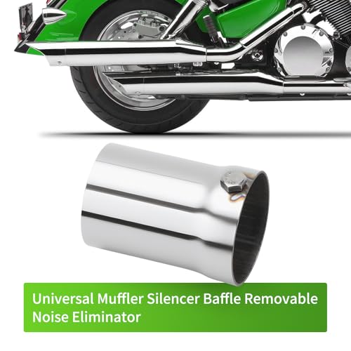Motorcycle 51mm DB Killer Universal Exhaust Baffle Silencer - size: 51mm - With Small Wrench