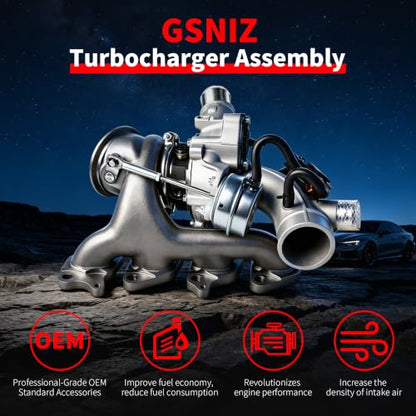 Turbo Charger Kit, Turbocharger with Gasket Compatible with Chevrolet Cruze/Cruze Limited/Sonic/Trax & Buick Encore, Replace# 55565353, 667-203 - size: Turbo with Hardware Kit