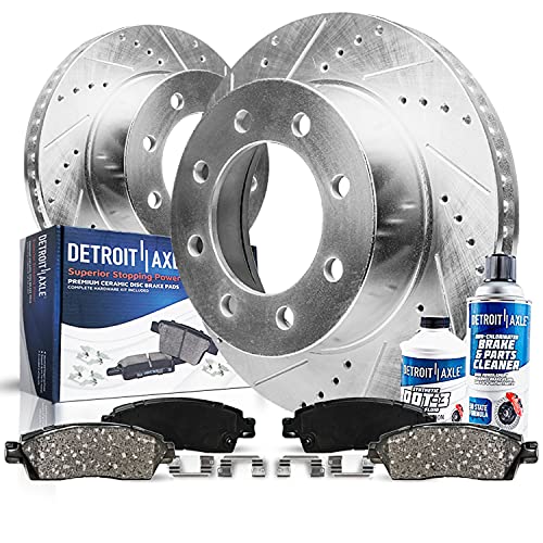 Detroit Axle - Rear Brake Kit for 12-21 Nissan NV1500 NV2500 NV3500 - size: 6PR55085/KIT