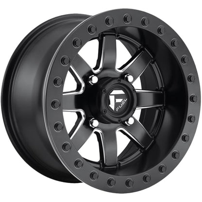 Fuel UTV D938 15X7 4X156 MT-BLK-MIL 38MM - D9381570A554 - color: MATTE BLACK MILLED, size: 15X7,4X156,38mm