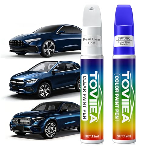 Lunar Blue Metallic(890/5890) Touch Up Paint for Mercedes-Benz - color: (890/5890)Lunar Blue Metallic for A/C/E/GLA/GLC/GLK Series