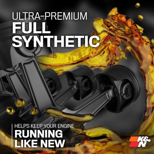 K&N Full Syntheteic Motorcylce/ATV Oil 20W-50 Synthetic Oil, 1 qt, 108063