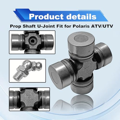 Pleoos Front Prop Shaft U-Joint Front Driveshaft Compatible with Polaris RZR Ranger Sportsman General 1000 800 900 700 570 500 OEM# 2202015 3235616 2203703 3260104 3235500