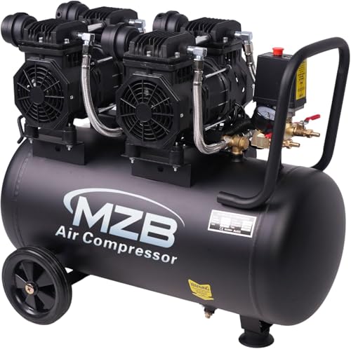13.2 Gallon Ultra Quiet Air Compressor 115PSI Steel Tanks 70dB Noise Level Oil Free Air Compressor - size: 1.5HP - 13.2Gal