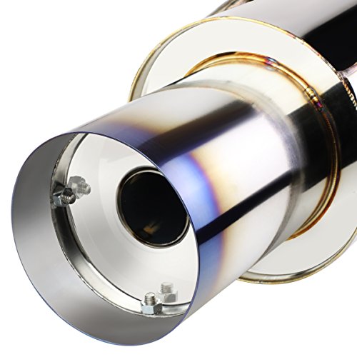 DNA MOTORING CBE-HC06EX-BT Catback Exhaust System [for 06-11 Honda Civic EX/LX/DX] - style: Round Burnt