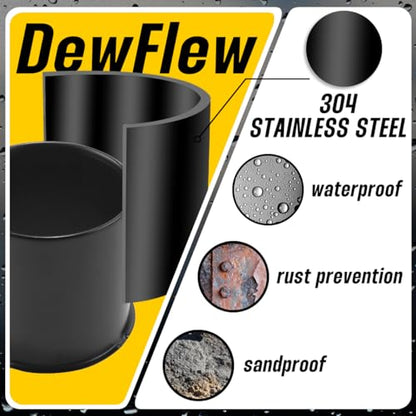 2Pcs 5.15" Stainless Trailer Wheel Center Caps, 4.69" H Matte Black - color: Matte Black, size: 5.15" Hub 4.69"H
