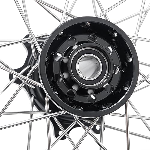 TOFR 17"x3.5" 17"x4.25" Spoked Wheels Rims Hubs for Surron Ultra Bee Black - color: Black, size: 17" Front 17" Rear